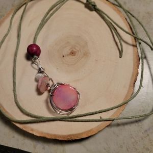 Wildfire pink necklance